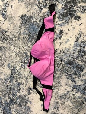 PINK Pink and Black Sports Bra